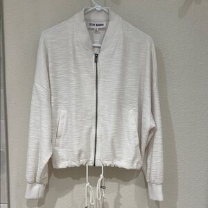 Steve Madden White Bomber Jacket